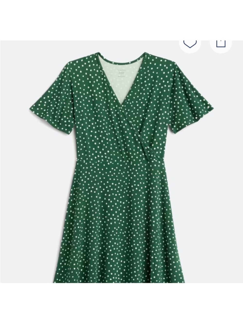 41 Hawthorn Green Polka Dot Wrap Midi Dress